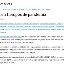 M&A en tiempos de pandemia